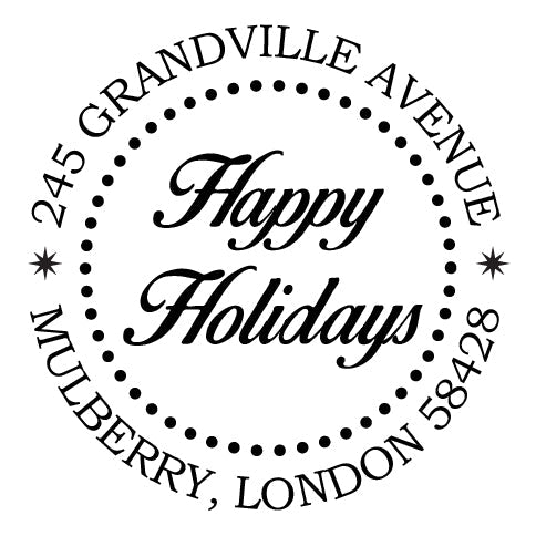 Holiday Embosser - Happy Holidays