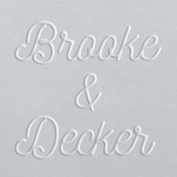 custom couple name embosser