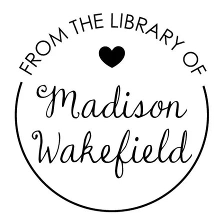 custom personal library book embosser Madison