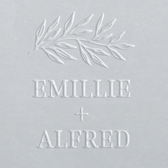 customizable embosser stamp wreath