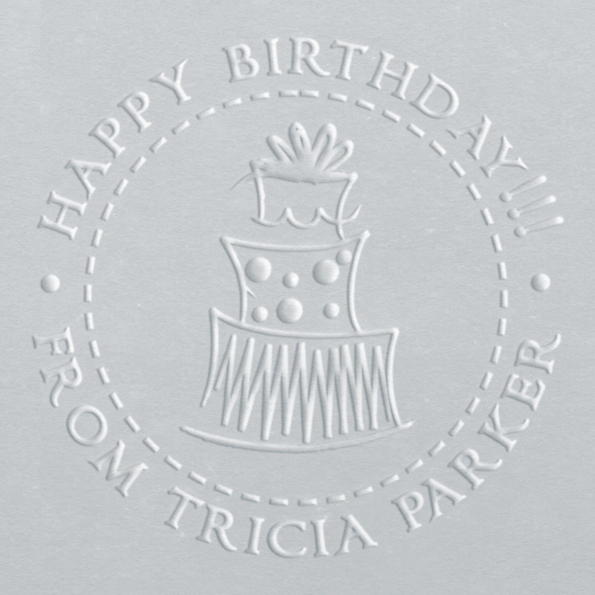 Holiday Embosser - Celebration Cake