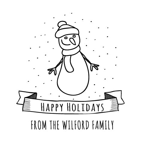 Holiday Embosser - Snowing Snowman
