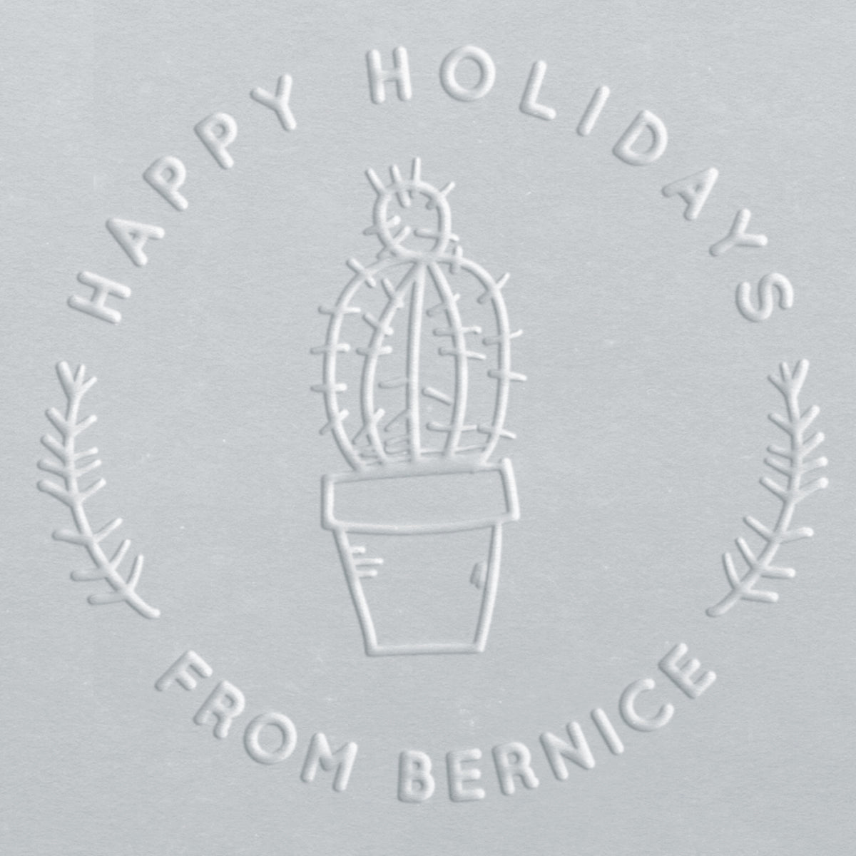 Holiday Embosser - Cactus