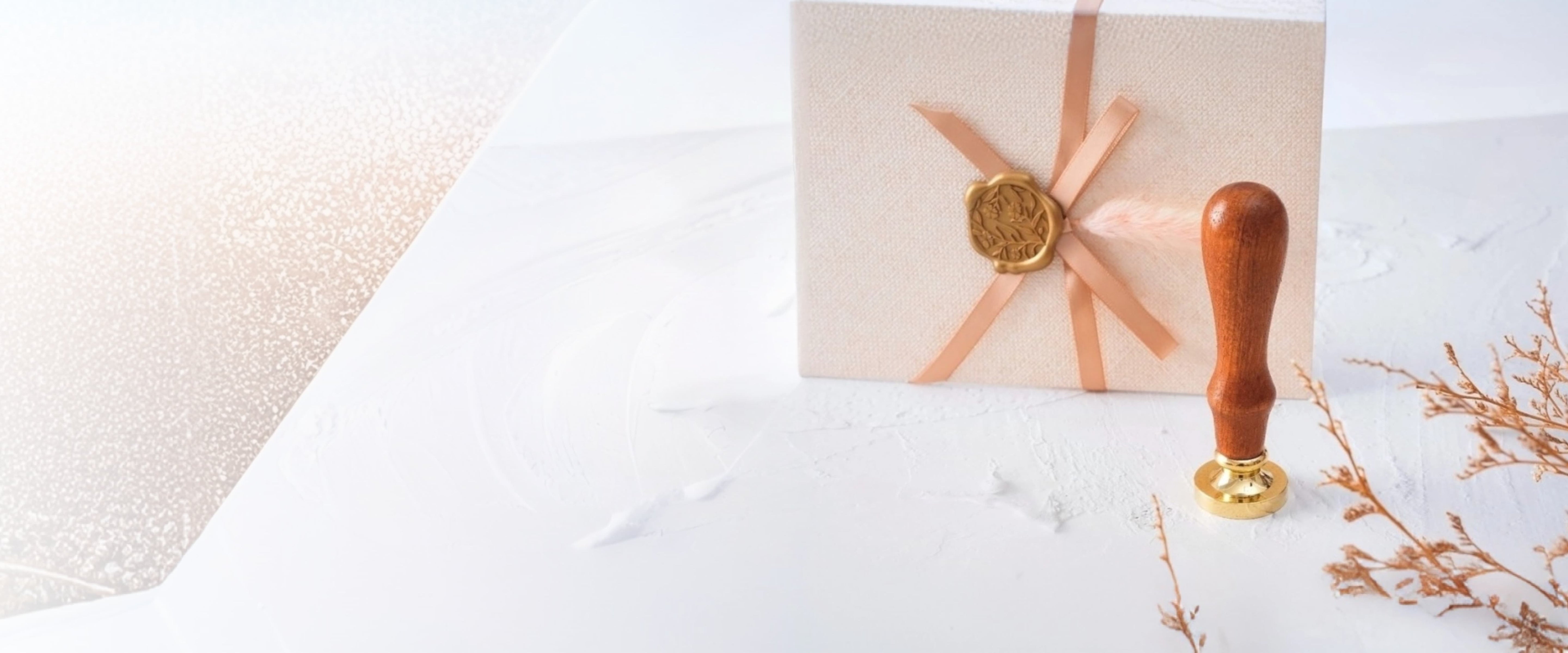 monogram wax stamp