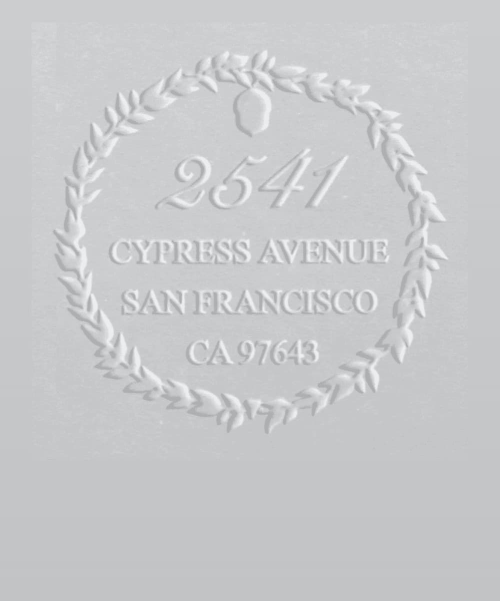 custom return address embosser stamp