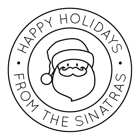 Holiday Embosser - Santa Circle