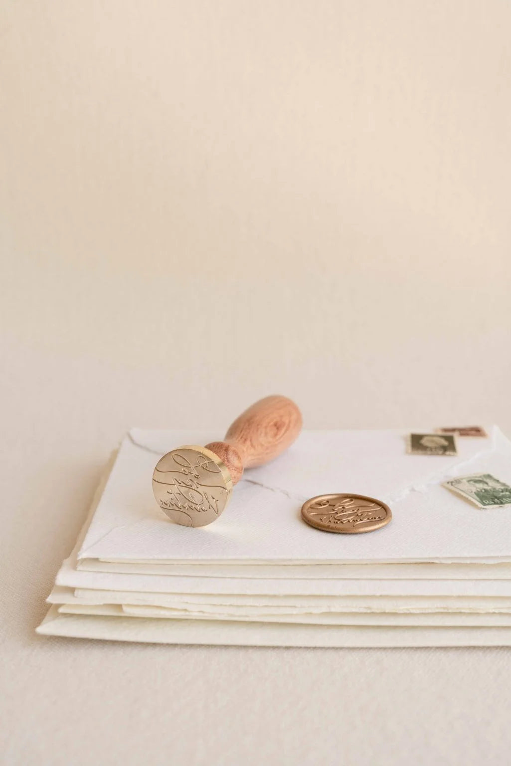 wax seal stamp with custom logo or art